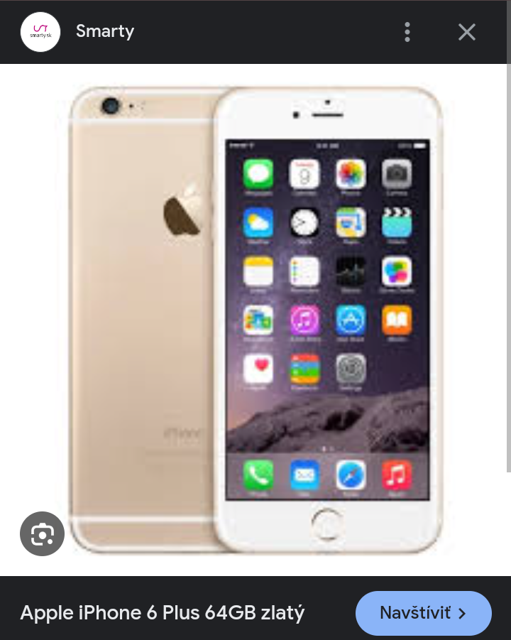 Predám iphone 6plus gold 64gb