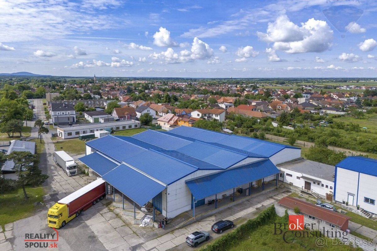 PRENÁJOM: Sklad, hala 861m2 + zázemie 220 m2, rampa