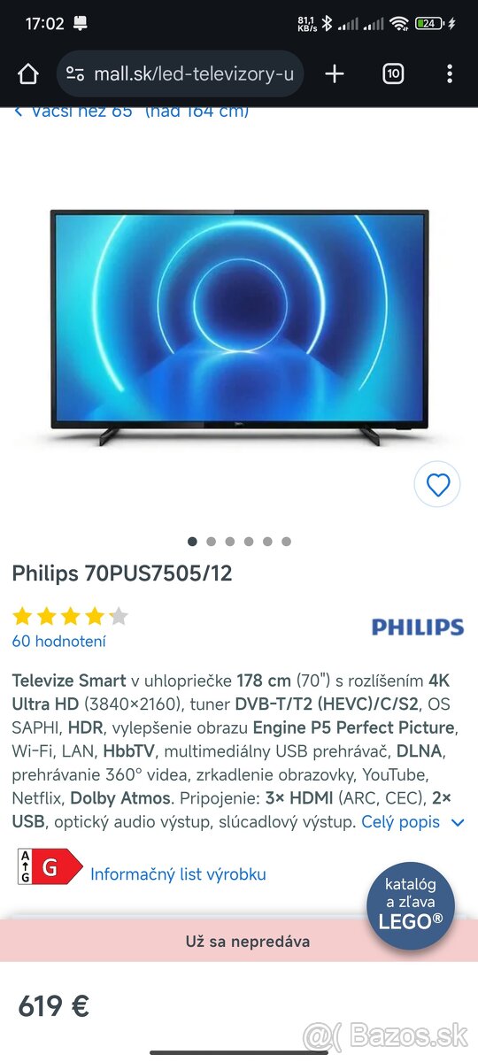 Philips 70PUS7505/12