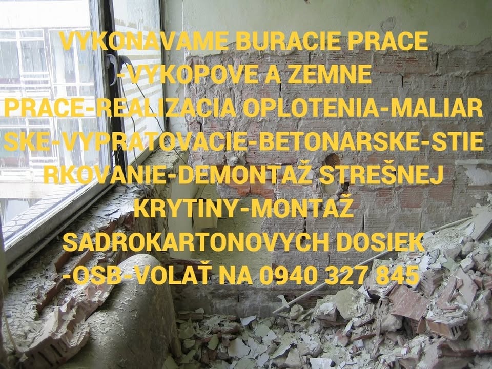 BURACIE A VYKOPOVE ZEMNE PRACE