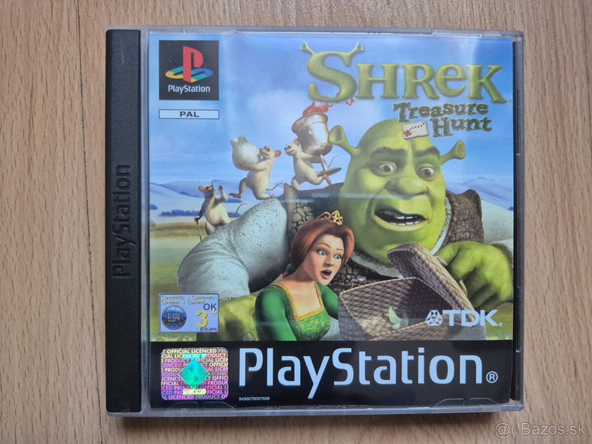 Predám hru na PS1 Shrek Treasure Hunt