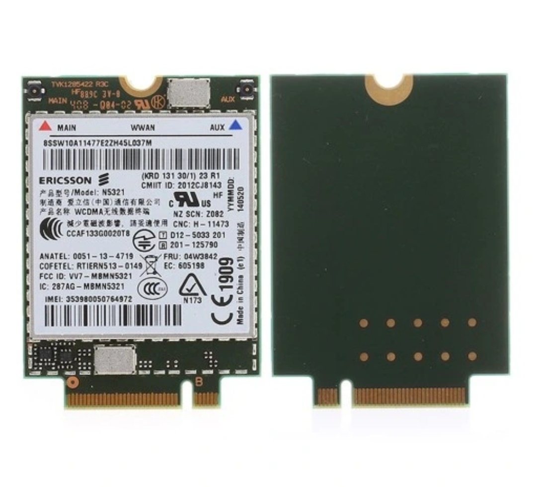 WWAN Lenovo, LTE, Ericsson N5321