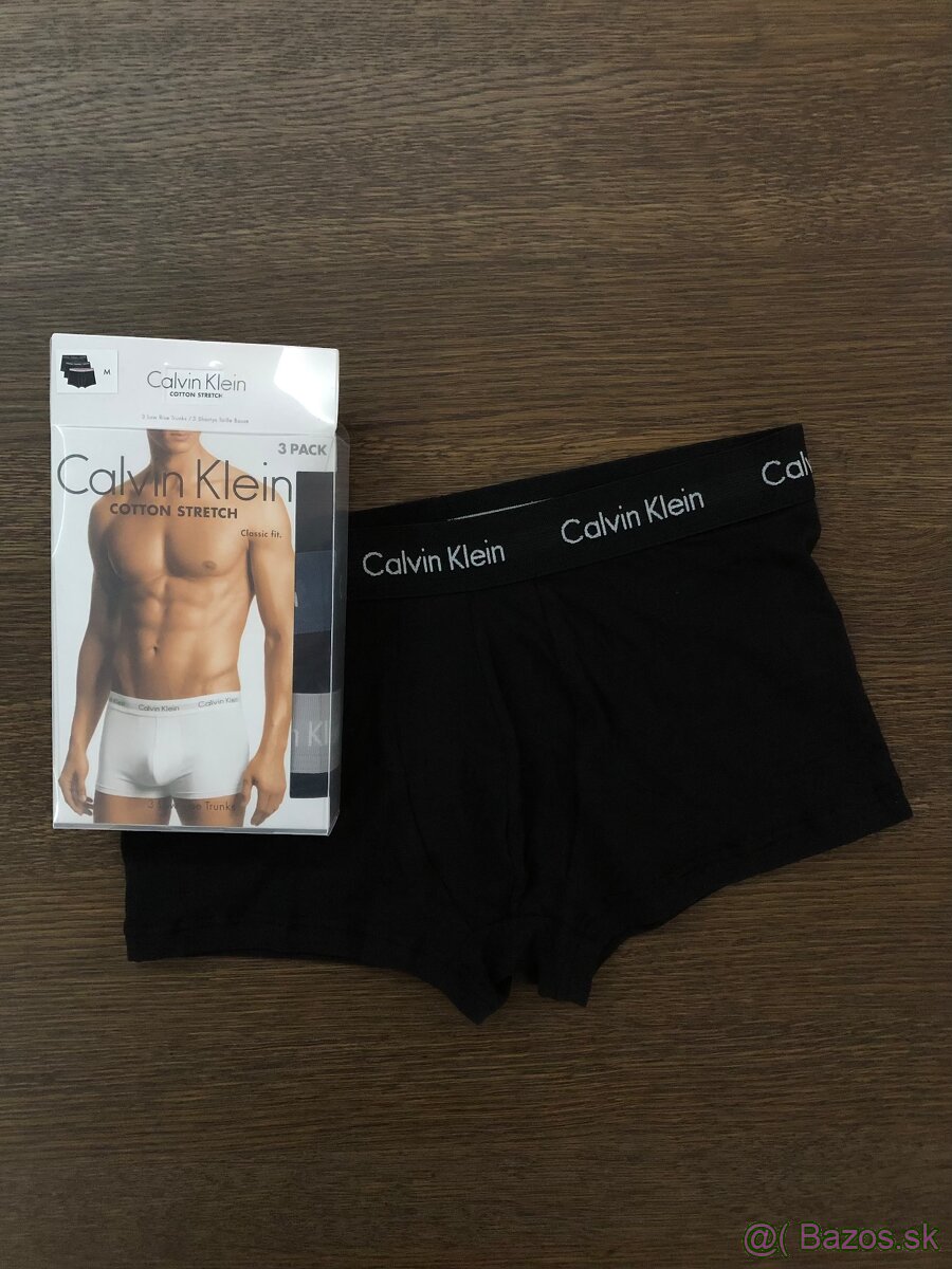 Predám nové originál boxerky Calvin Klein - M - 3 ks