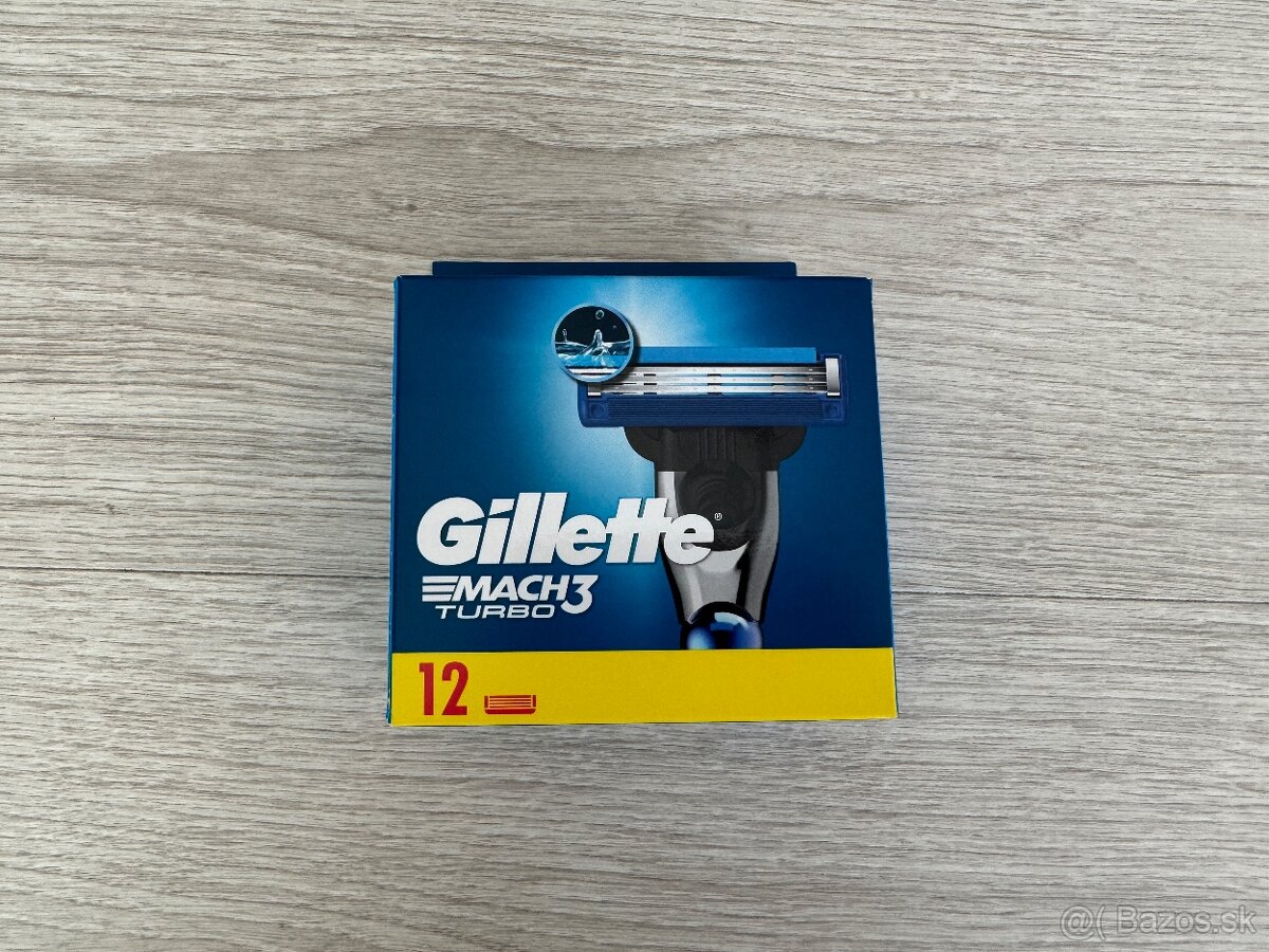 Gillette Mach3 Turbo náhradné hlavice 12ks