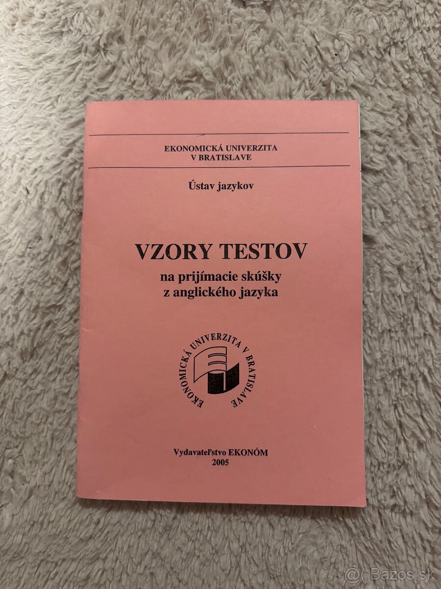 Vzory testov na prijímacie skúšky z angličtiny EUBA