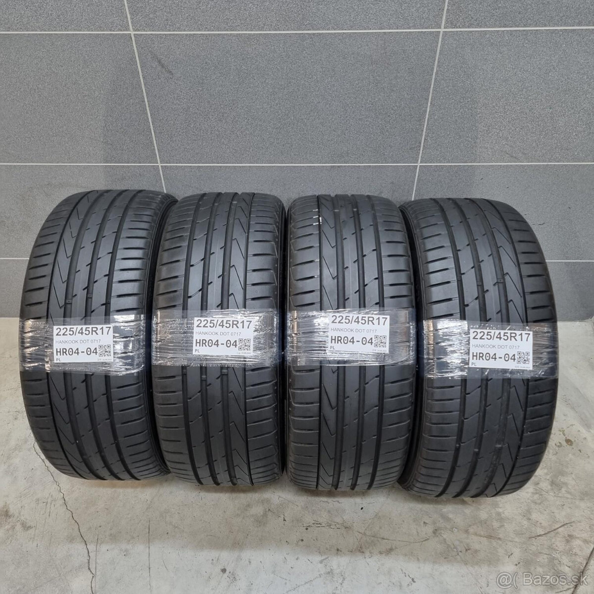 Letné pneumatiky 225/45 R17 HANKOOK DOT0717