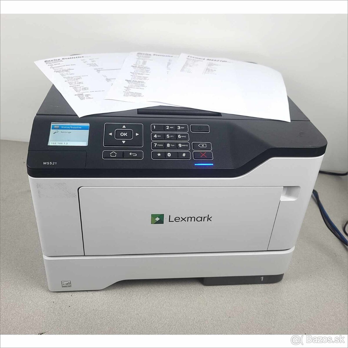 Laserová monochromatická tlačiareň LEXMARK MS521dn