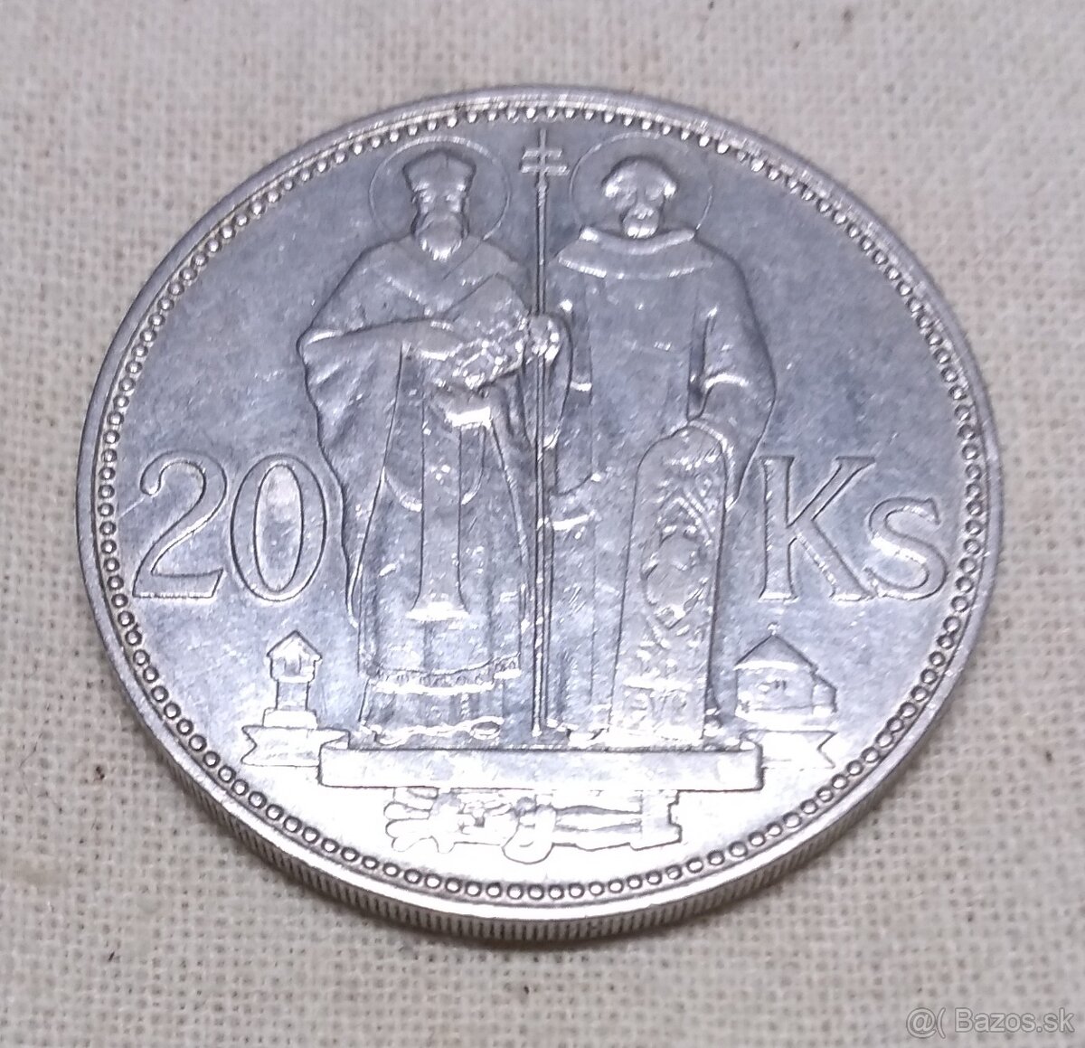 20 Koruna Cyril a Metod 1941 - slabo magnetická