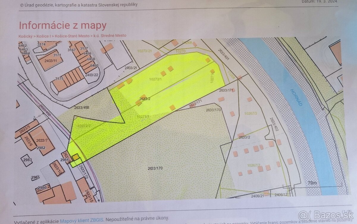 Nová lokalita - Košice - Stredné Mesto pozemok 10370 m2