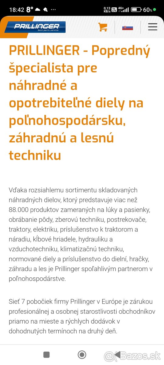 Diely na agro techniku Prillinger