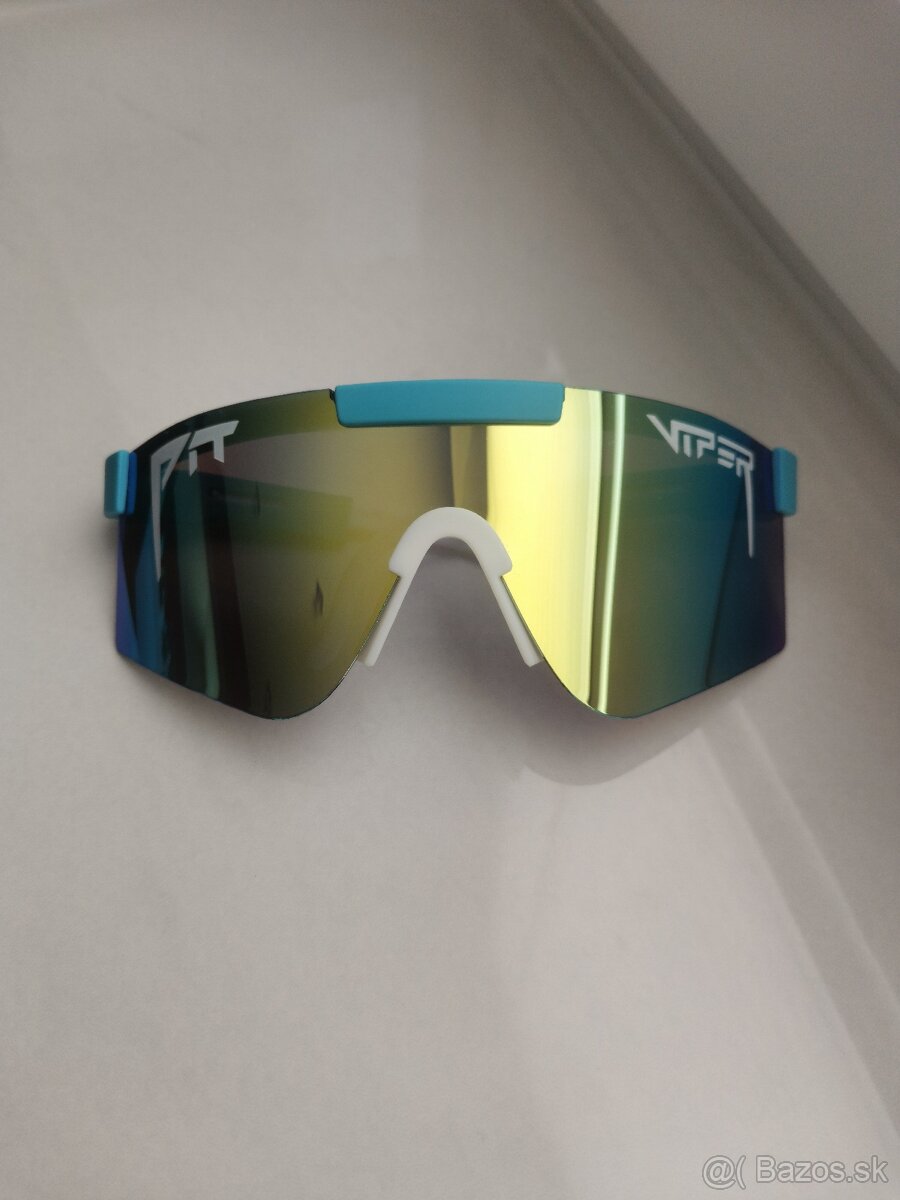 Športové slnečné okuliare Pit Viper - modro biele