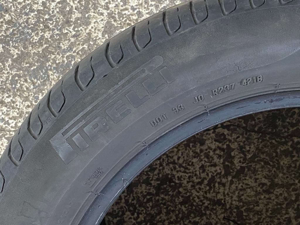 215/55r17, 4 ks, Pirelli cinturato, 2018, letné pneumatiky.