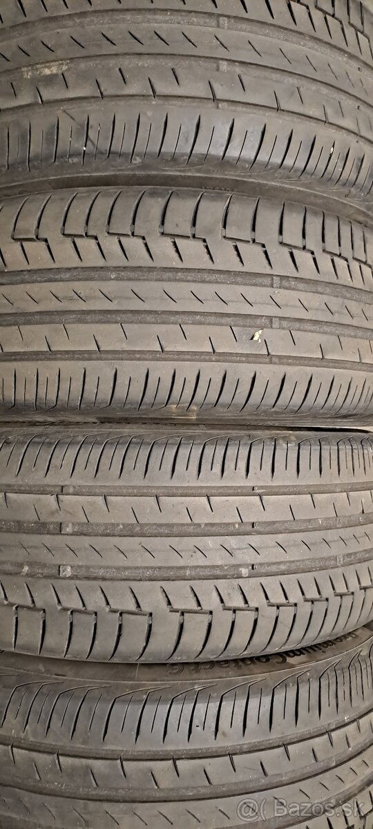 Predám 4ks jazdené 235/45r18-94V Continental