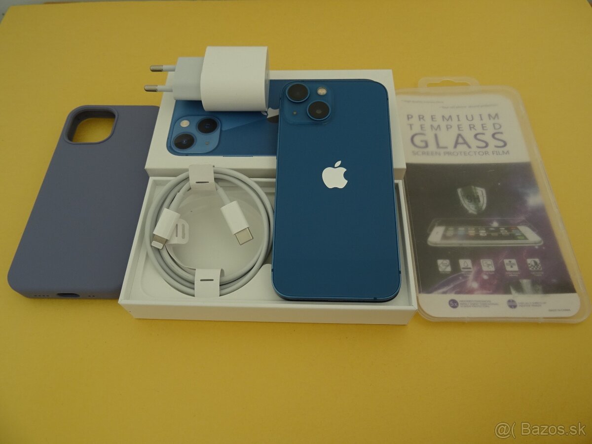 iPhone 13 MINI 128GB BLUE - ZÁRUKA 1 ROK - DOBRY STAV