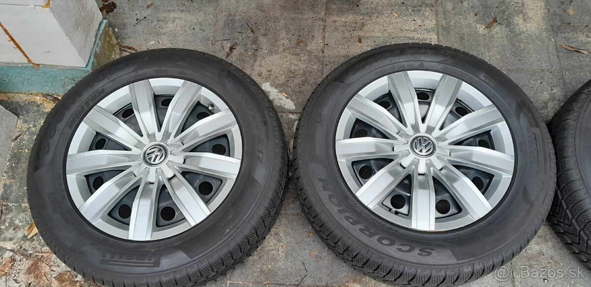 zimna sada 5x112 ,215/65 R17,tiguan