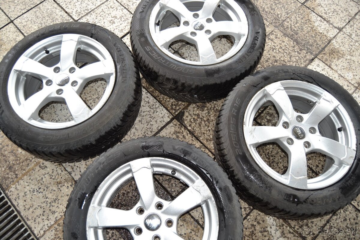 Elektróny R16 a zimné gumy 205/55 R16 na VW, Škoda, Seat