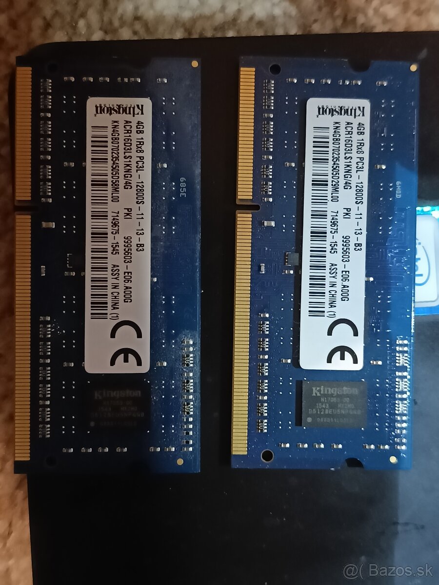 DDR3L SODIMM 8GB RAM KINGSTON (2x4GB)