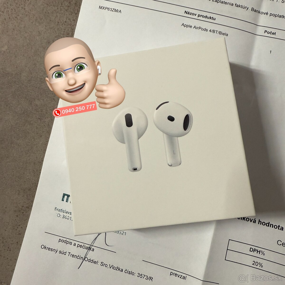 ☘️ [AKTUÁLNE] - Apple AirPods 4 - ZÁRUKA