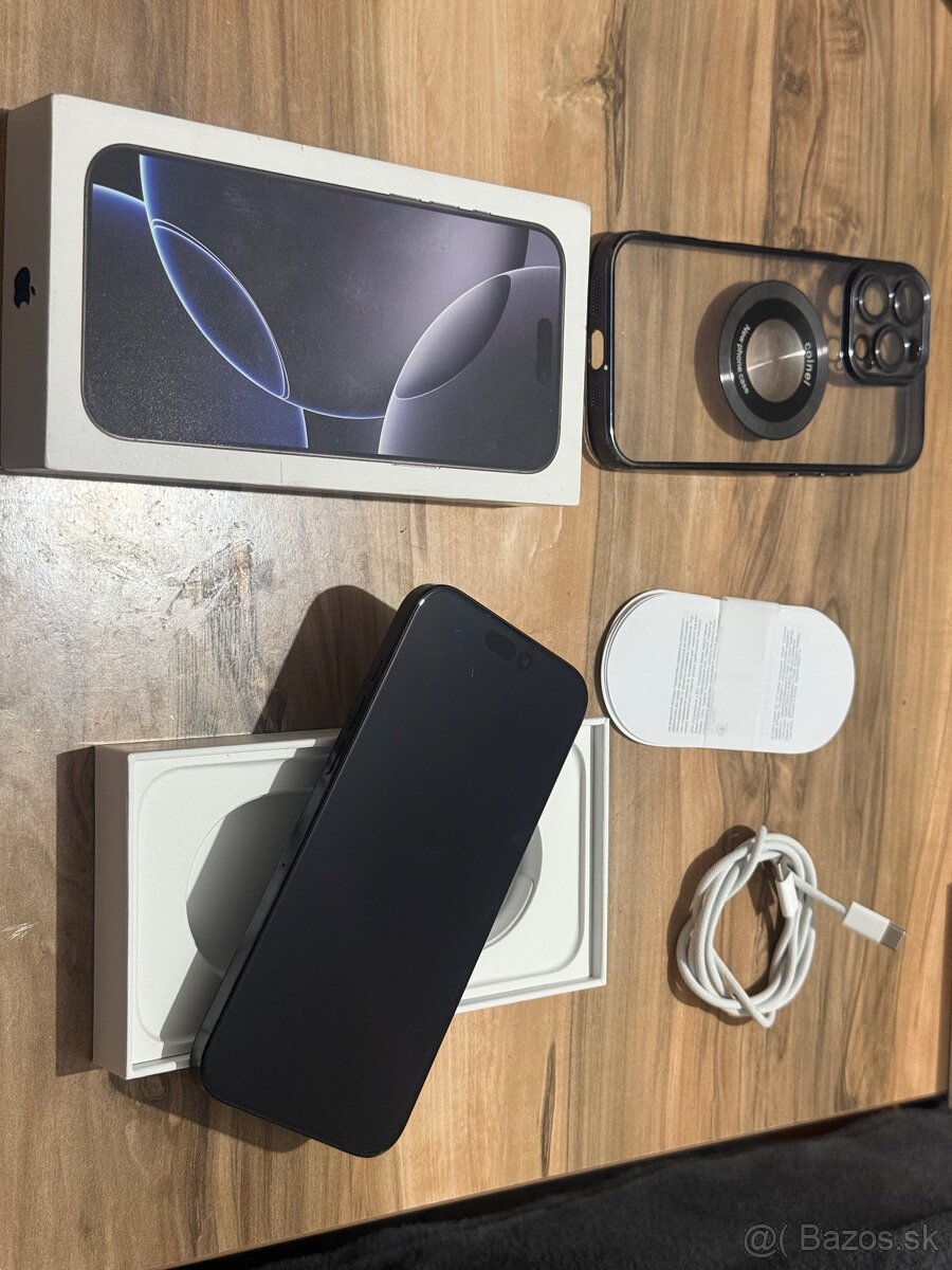 Predám Apple IPhone 16 PRO MAX 256GB Black Malé známky