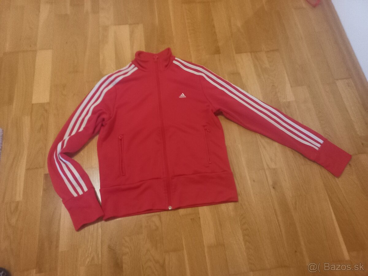 Červená adidas mikina