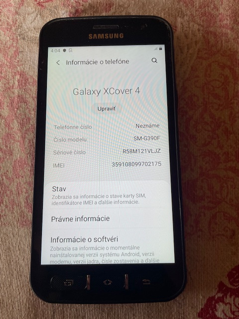 Odolný pracovný Samsung XCover 4 16GB