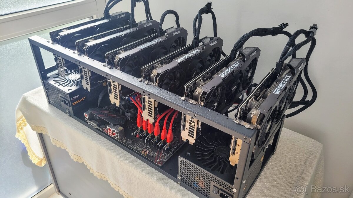 Mining Rig: 6x ASUS TUF RTX 3060Ti OC