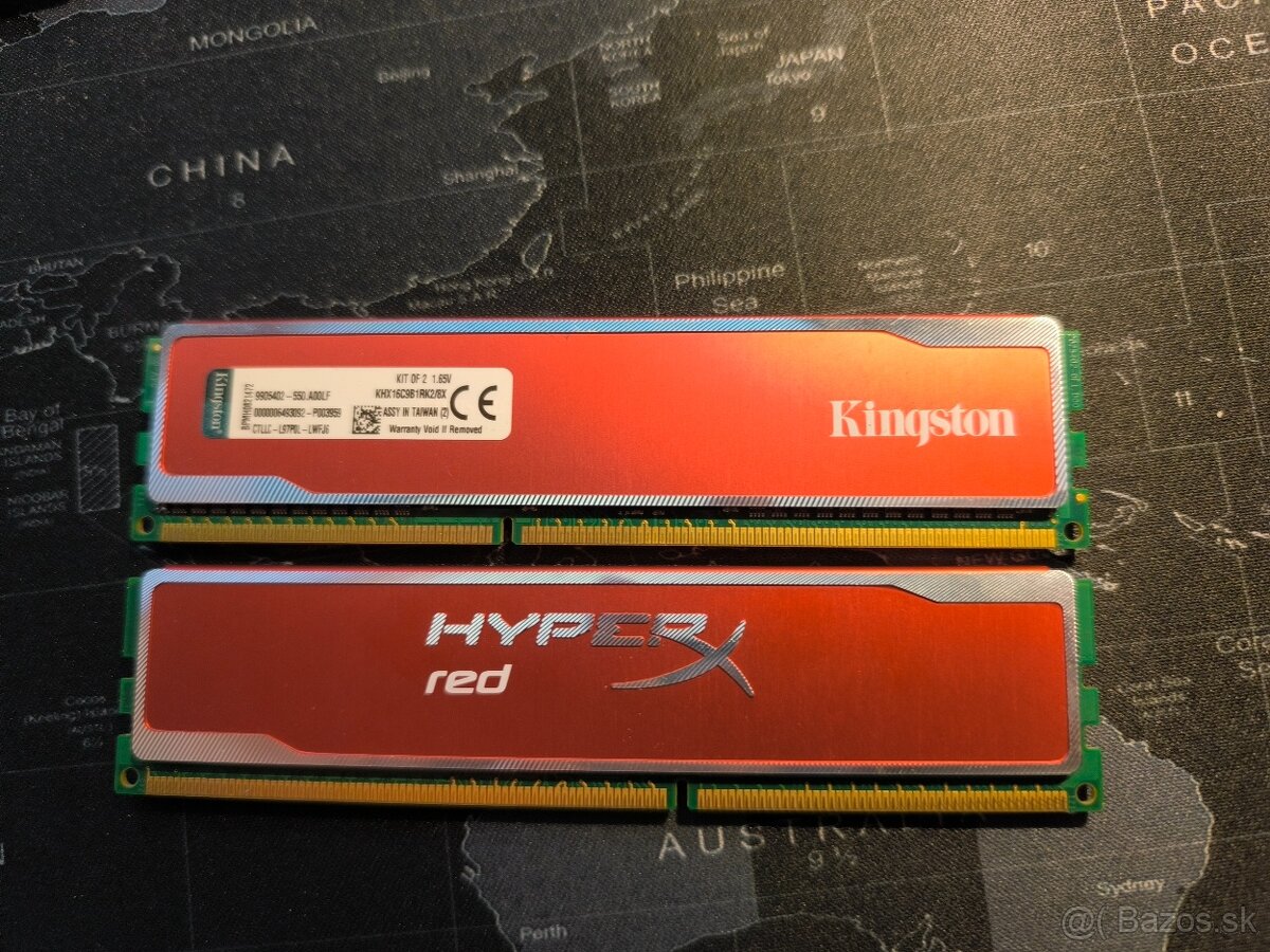 DIMM DDR3 HyperX Kingston red