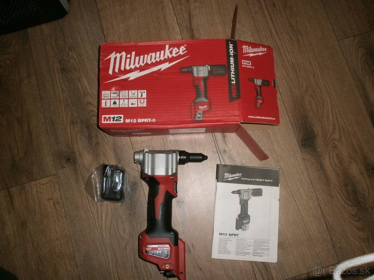 Predam MILWAUKEE M12™ Aku nitovačky - kompaktné M12BPRT-0