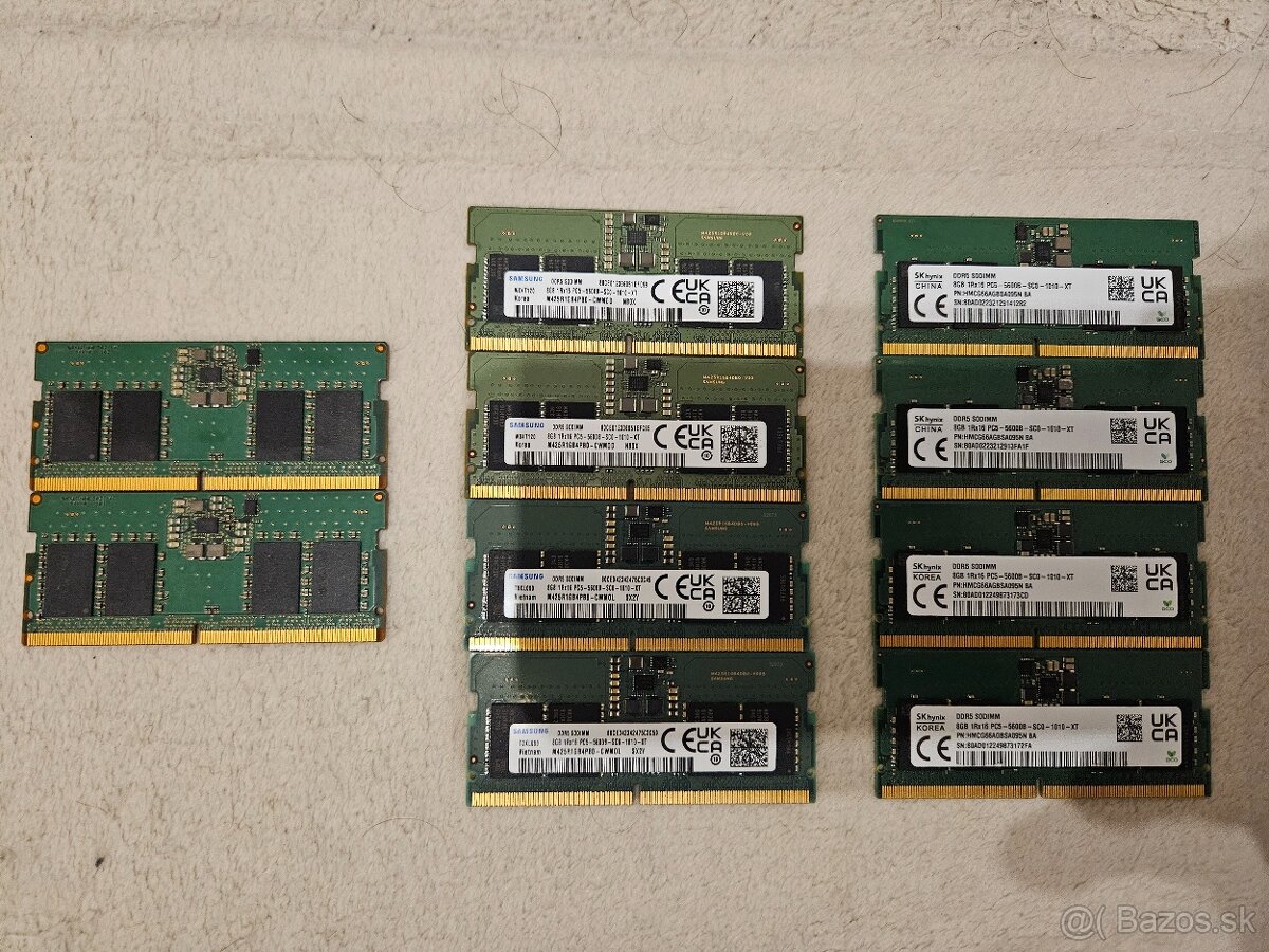 8GB DDR5 5600MHz pamäte.. viac kusov