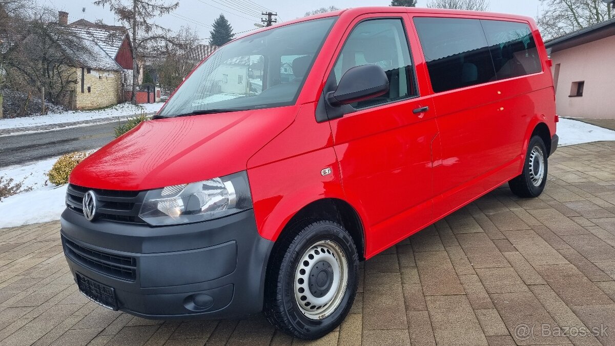 Vw T5 Transporter Long 2.0 Tdi,62 kw,9míst,2014,Bez koroze