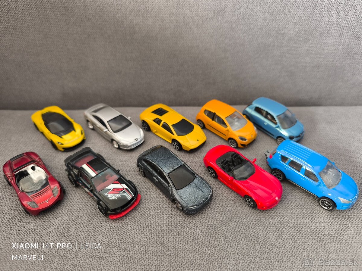 Rôzne modely hotwheels atď