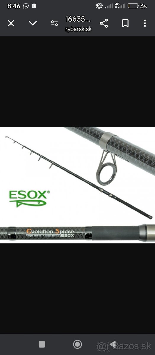 Prut Esox evolution spider 360cm