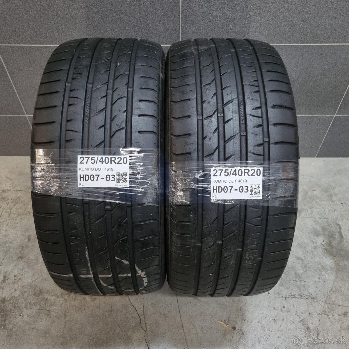 Letné pneumatiky 275/40 R20 KUMHO DOT4619