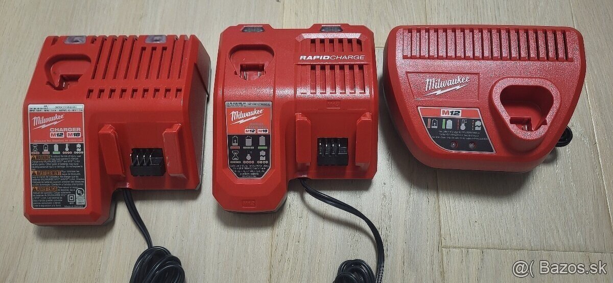 NOVÉ Milwaukee M12 a M18 nabíjačky