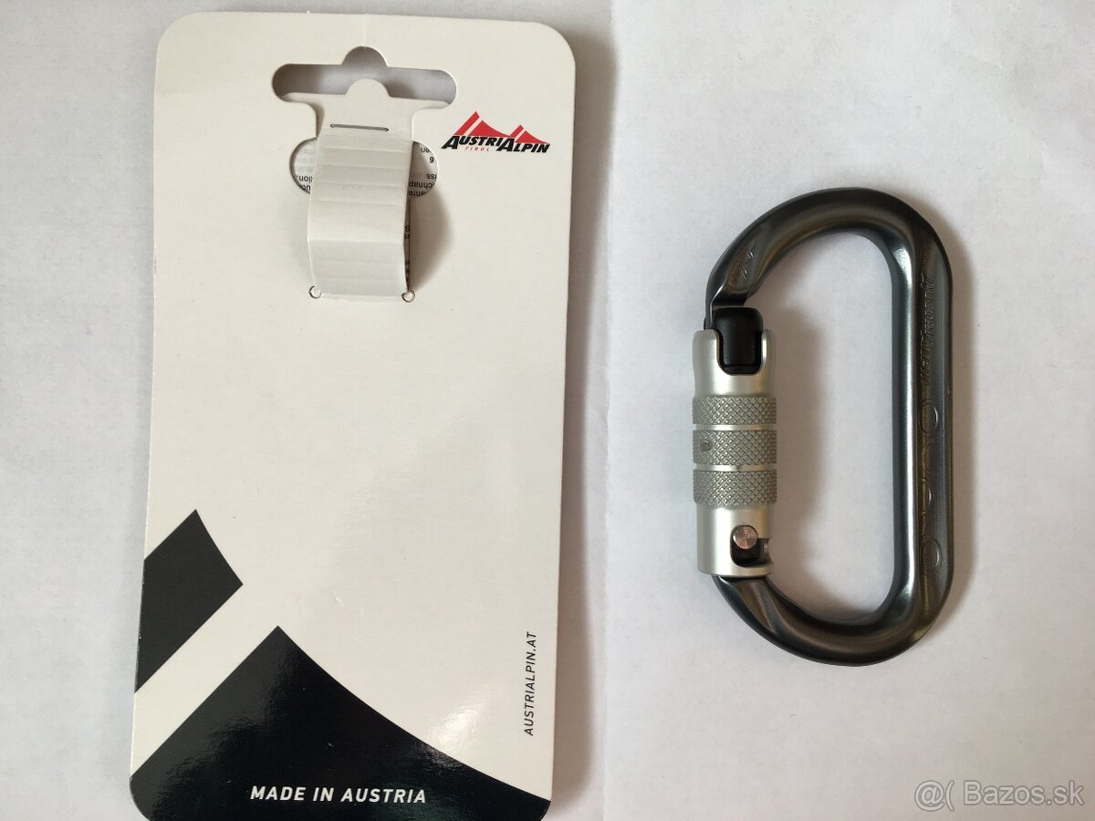 Karabína karabínka AustriAlpin Ovalo ID 3-way-autolock, nová