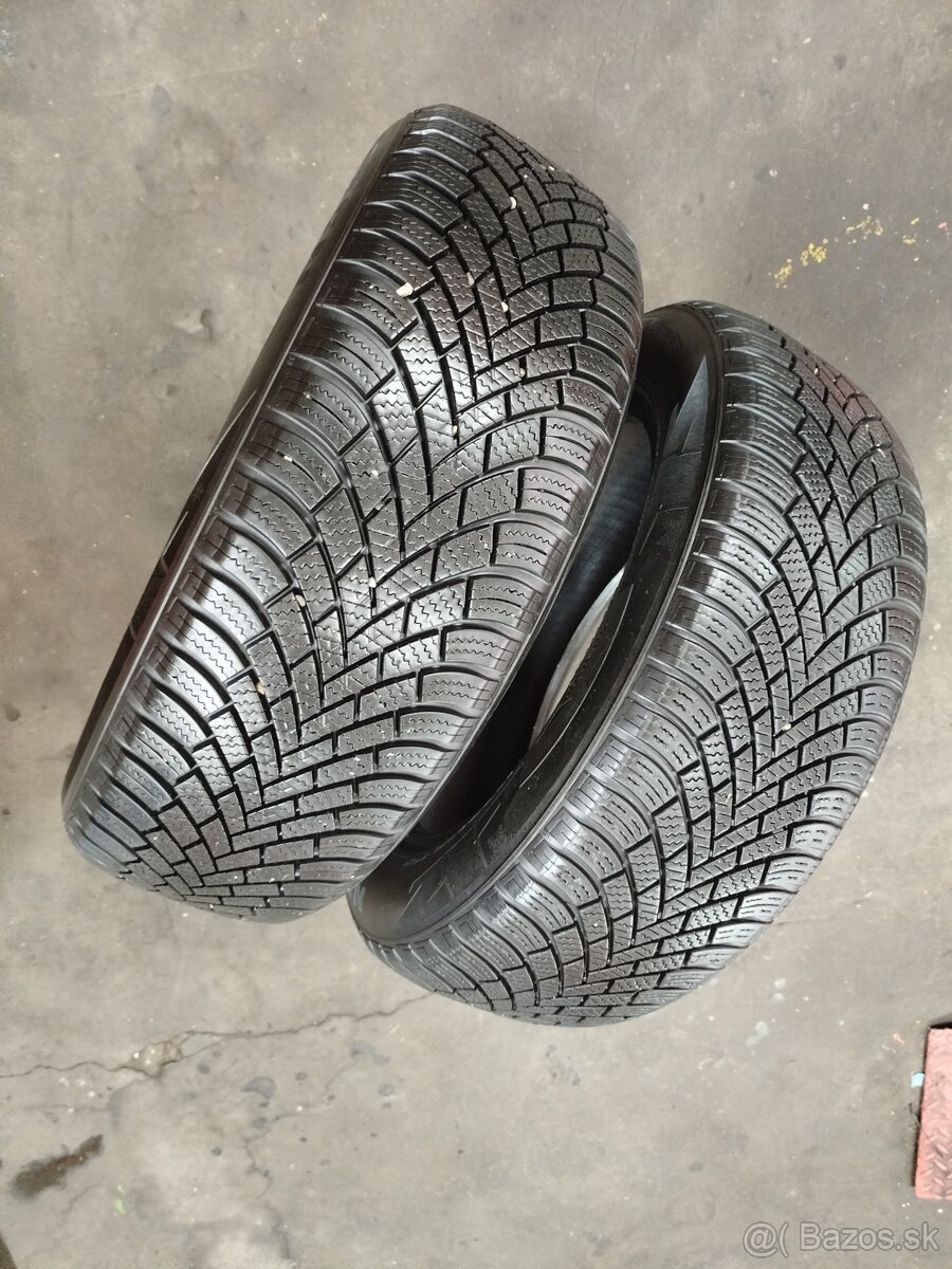 Predám 2ks zimných pneu 195/60 R16 nexen 6.5mm