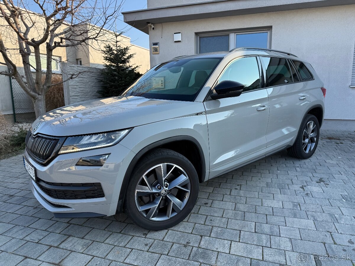 Kodiaq Sportline 4x4 Nardo Grey 190K DSG Webasto Kamera 2020