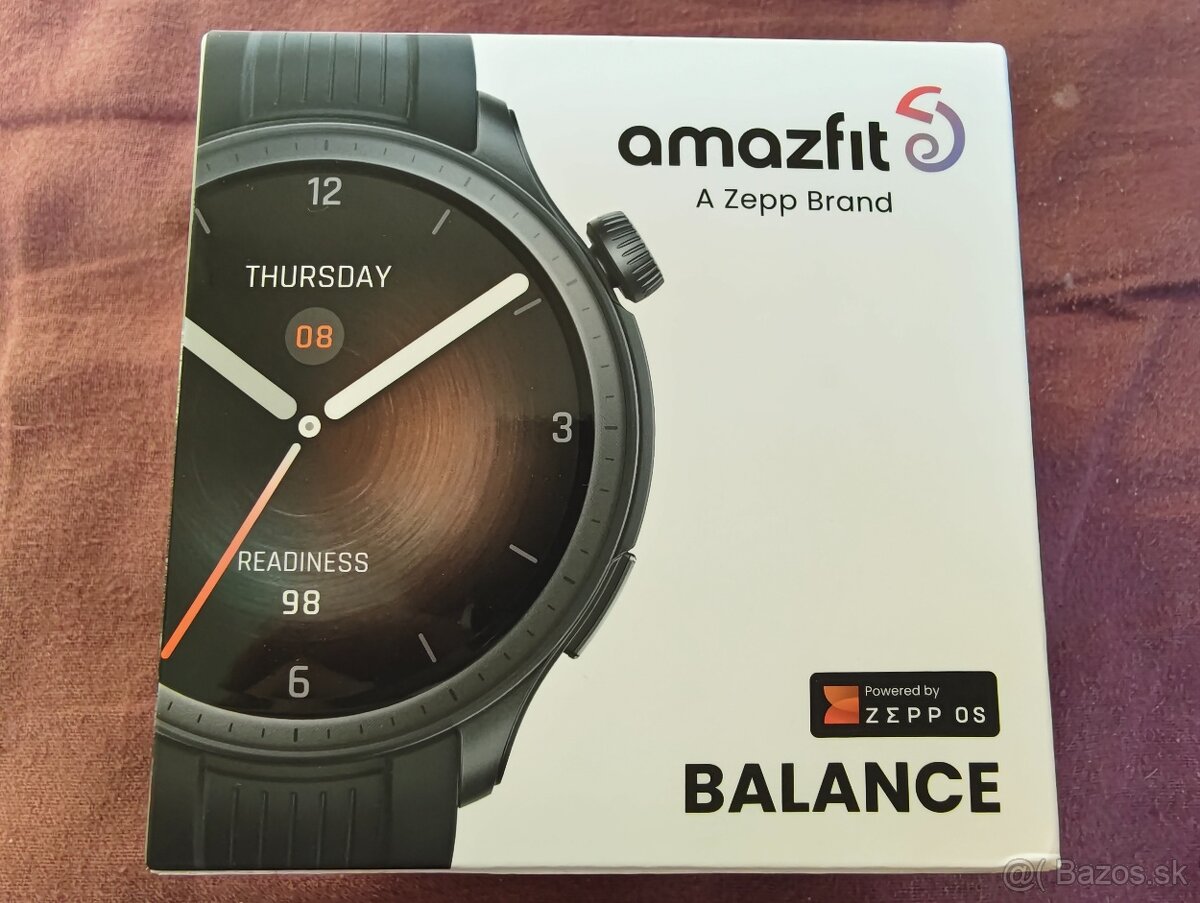 Amazfit Balance 46mm 1.5" Amoled,5ATM,NFC,BTcall,nové