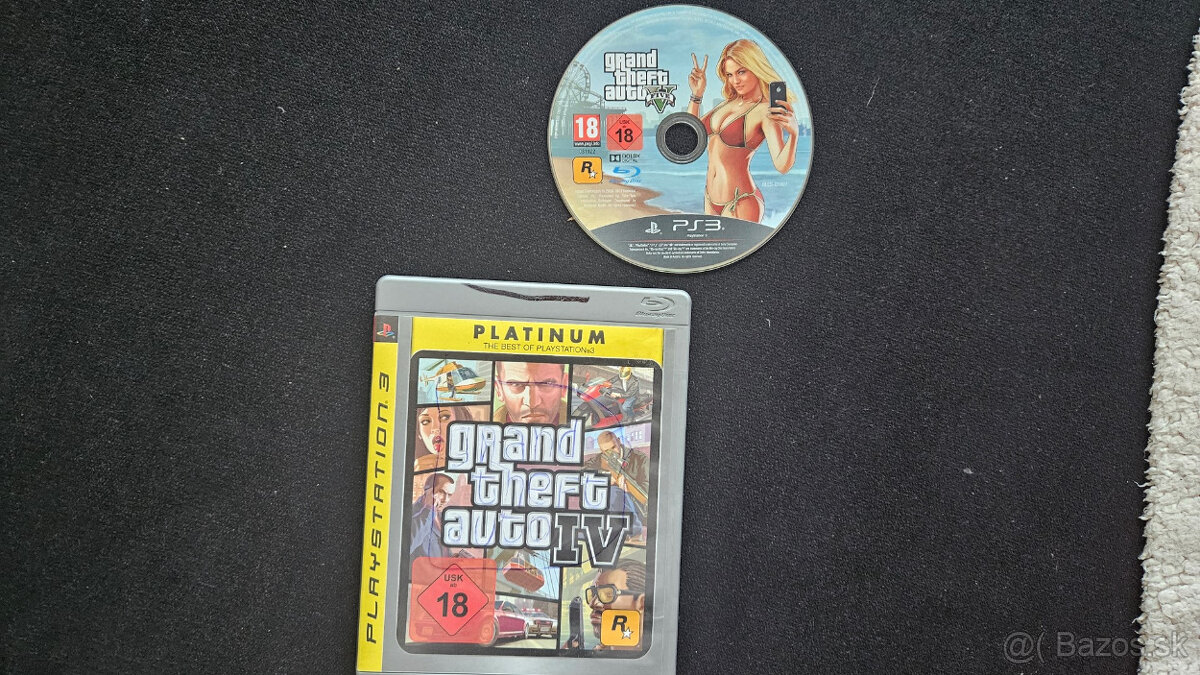 PS3 hra GTA 4 + GTA 5