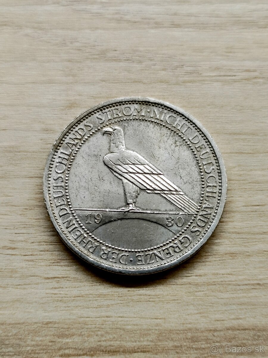 3 reichsmark 1930 A Weimarská republika