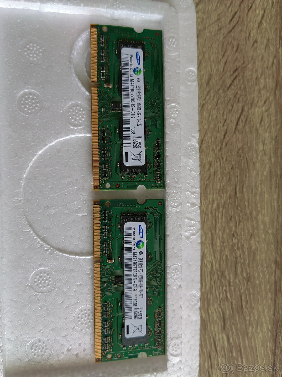 Samsung 2x 2GB DDR3 RAM pre NB (4GB)