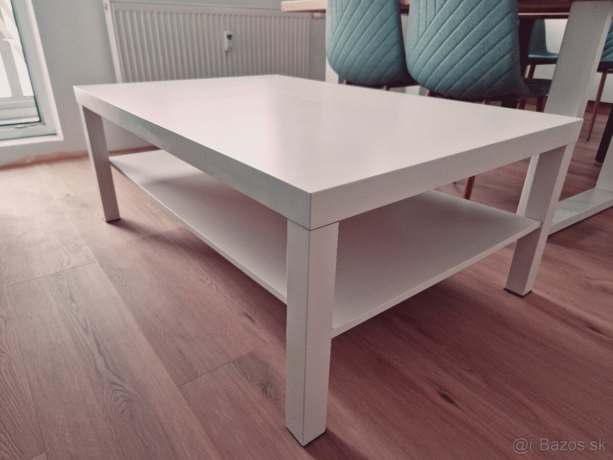 Konferenčný stolík, biela, 118x78 cm REZERVOVANE