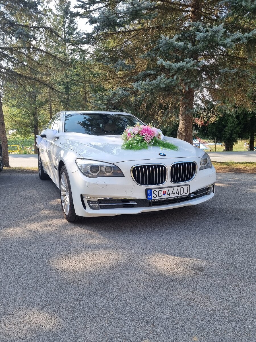 AUTO NA SVADBU, SVADOBNÉ AUTO, prenajom ,BMW 730 d