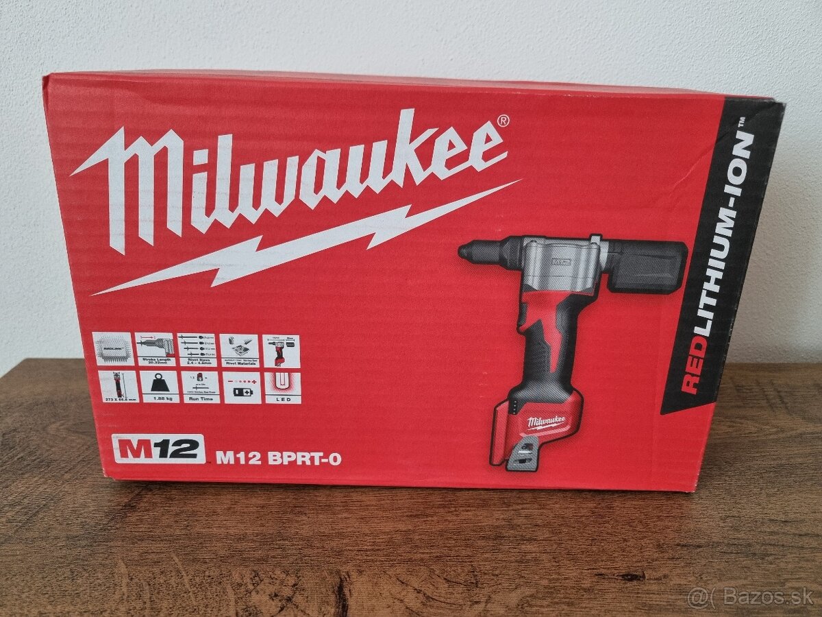 Milwaukee M12 BPRT-0 Aku nitovačky