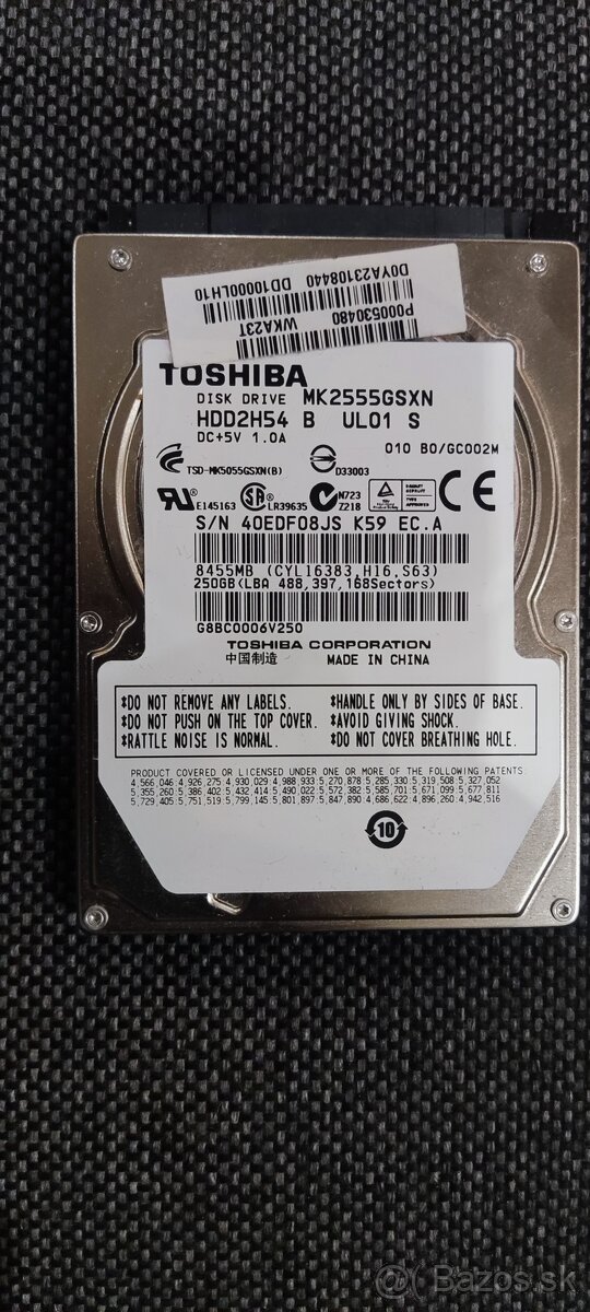 HDD SATA pevné disky