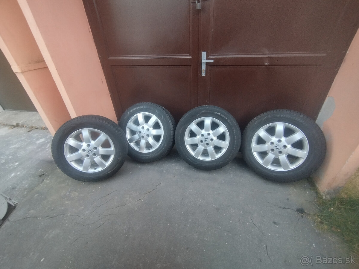 Alu disky originál Honda crv 2012 rozteč 5x114,3 +zimné pneu