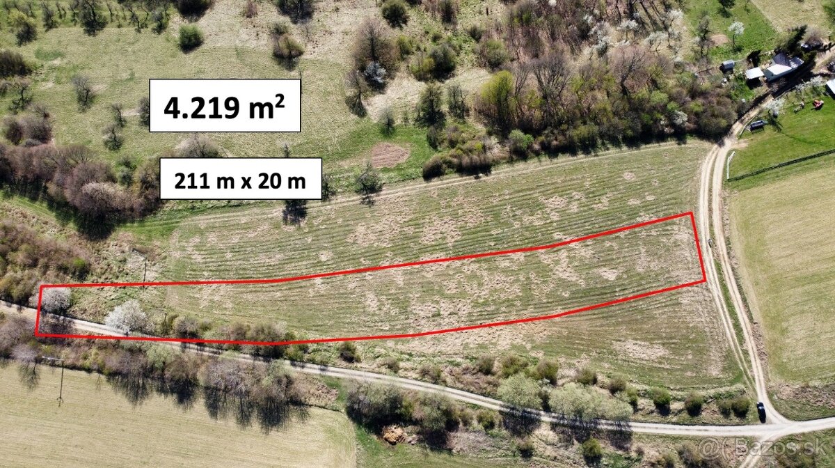 Stará Turá - 4219 m2 POZEMOK NA MOBILNÝ DOM