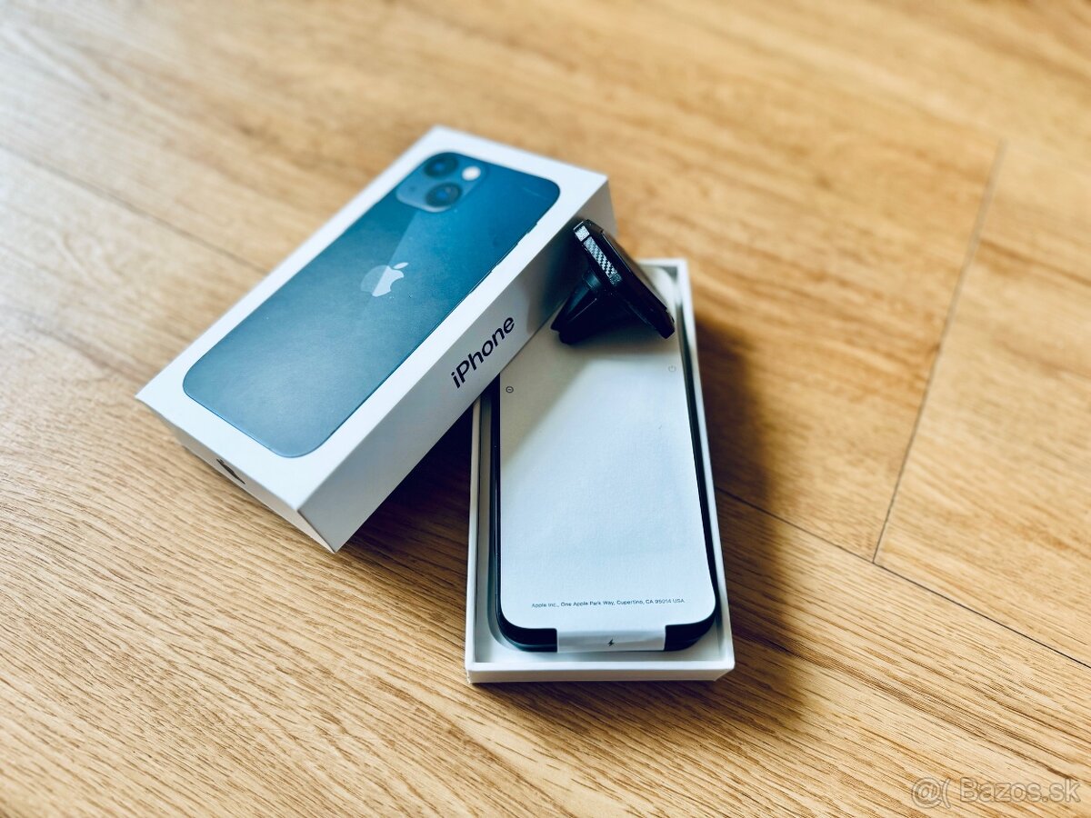 Predám iPhone 13 mini, 128GB s ochranou na fotošošovky