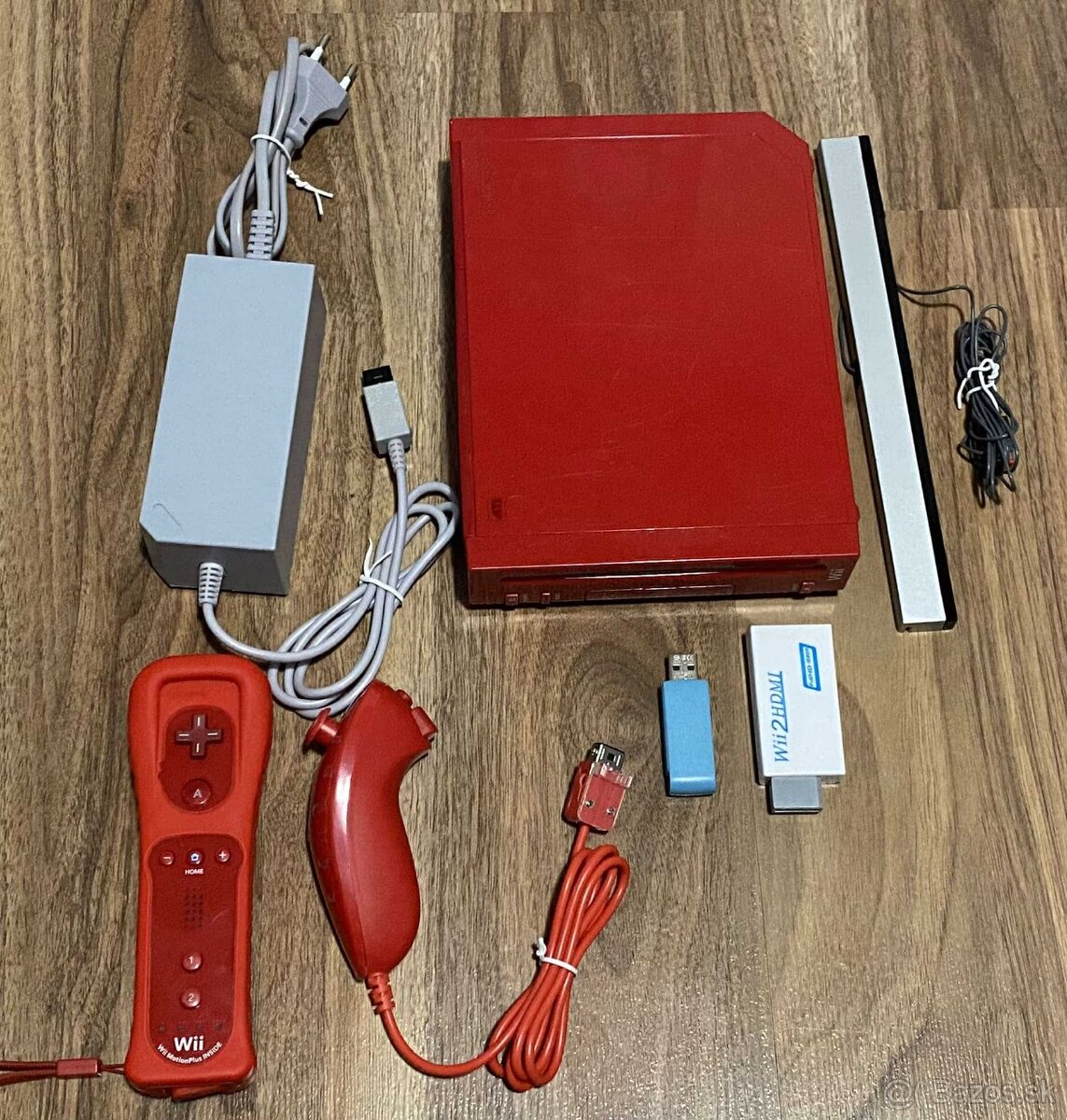 Nintendo Wii Red + 128gb Flash Disk