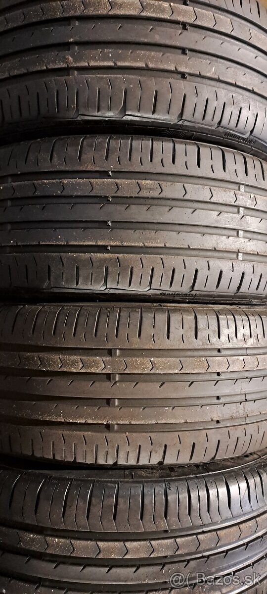 Predám 4ks jazdené letné 195/55r15-85H Continental